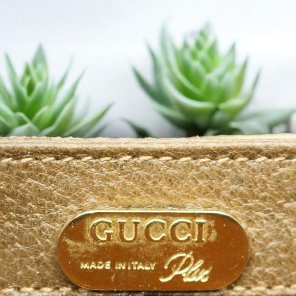 GUCCI - Super VINTAGE light brown leather. - Picture 4 of 6